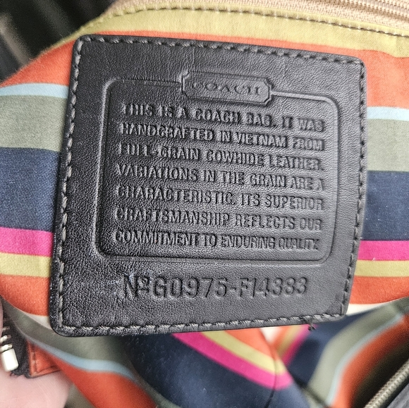 Coach Bleecker Legacy Tote Black Full Grain Leather 2009/F14483 - Picture 6 of 14